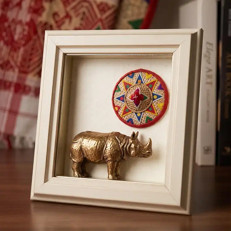Assamese Traditional haritage momento frame Japi
