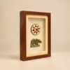Rhino & Traditional Motif Shadow Box Frame Snapico
